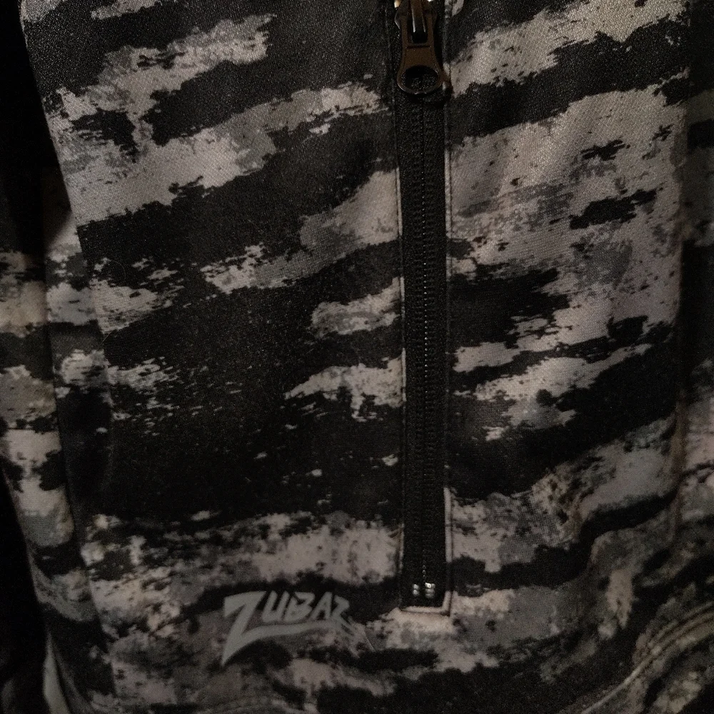 NFL Rams Hoodie, Men Zubaz Style: Gray/Black Camo, ZipUp, Logo, Hood, 2/3X - Picture 10 of 13